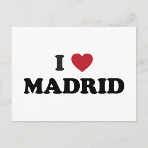 I Heart Madrid Spanje Briefkaart
