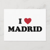 I Heart Madrid Spanje Briefkaart (Voorkant)