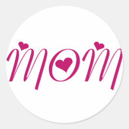 I Heart MAM! door Celeste Sheffey Ronde Sticker