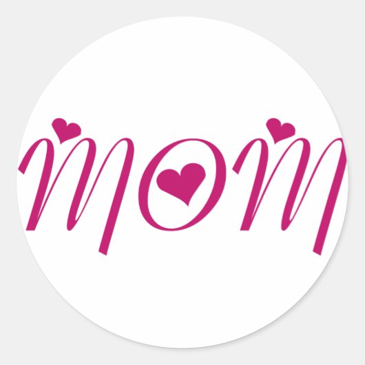 I Heart MAM! door Celeste Sheffey Ronde Sticker (Voorkant)