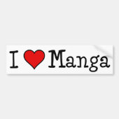 I HEART MANGA BUMPERSTICKER (Voorkant)