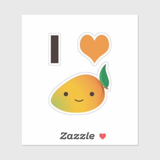 I Heart Mango Sticker (Vel)