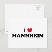 I Heart mannheim duitsland Briefkaart (Voorkant / Achterkant)