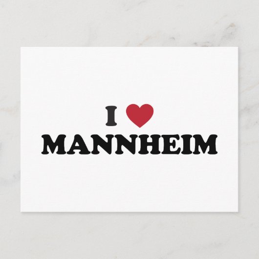 I Heart mannheim duitsland Briefkaart (Voorkant)