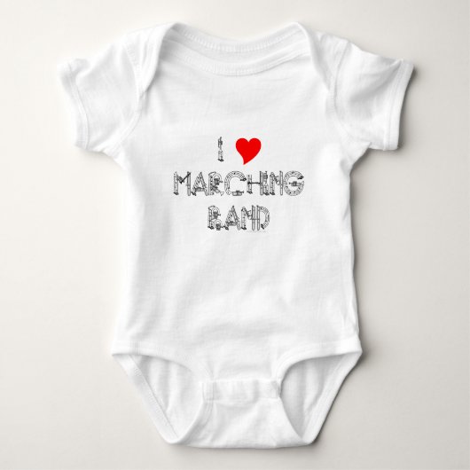 I Heart Marching Band Romper (Voorkant)