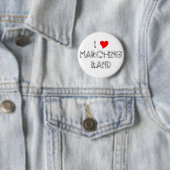 I Heart Marching Band Ronde Button 5,7 Cm (In situ)