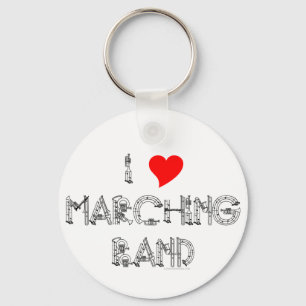 I Heart Marching Band Sleutelhanger
