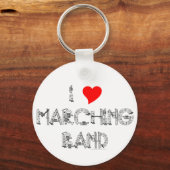 I Heart Marching Band Sleutelhanger (Voorkant)