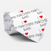 I Heart Marching Band Stropdas (Opgerold)