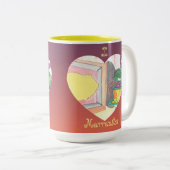 I Heart Marranitos Tweekleurige Koffiemok (Voorkant rechts)