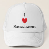 I Heart Massachusetts Trucker Pet (Voorkant)