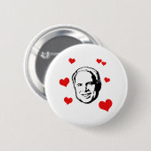 I HEART MCCAIN T-SHIRT RONDE BUTTON 5,7 CM (Voorkant /achterkant)