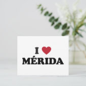 I Heart Mérida Mexico Briefkaart (Staand voorkant)