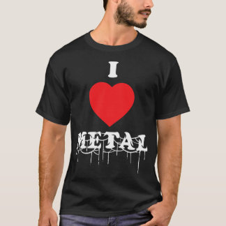 I Heart Metal Gift voor Metalheads T-shirt