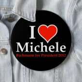 I Heart Michele Bachmann Ronde Button 6,0 Cm (In situ)
