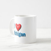 I Heart Michigan Koffiemok (Voorkant links)