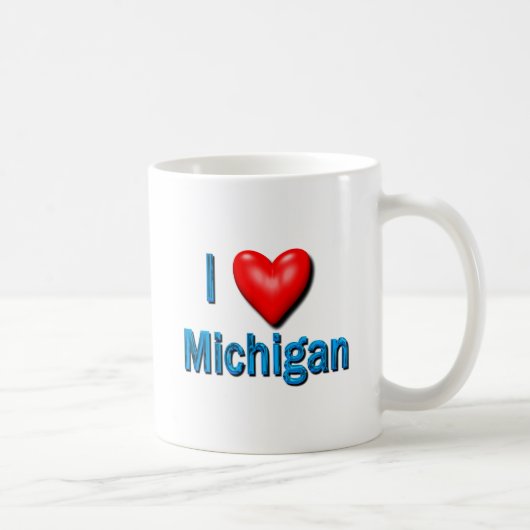 I Heart Michigan Koffiemok (Rechts)