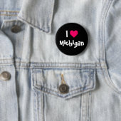 I Heart Michigan Ronde Button 5,7 Cm (In situ)