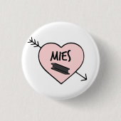 I Heart Mies van der Rohe Pin Ronde Button 3,2 Cm (Voorkant)