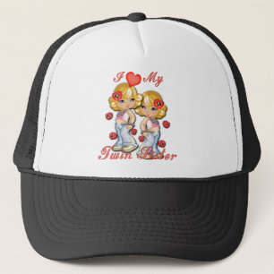 I (Heart) mijn Twin Sister Trucker Pet