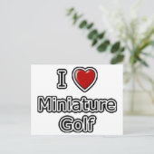 I Heart Miniature Golf Briefkaart (Staand voorkant)