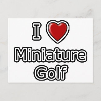 I Heart Miniature Golf Briefkaart