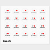 I HEART MINNESOTA RONDE STICKER (Vel)