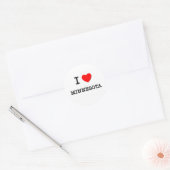 I HEART MINNESOTA RONDE STICKER (Envelop)