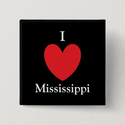 I Heart Mississippi Button (Voorkant)
