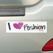 I Heart Mode Aqua Bumpersticker (Op auto)