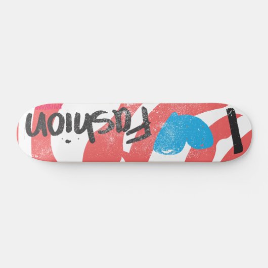 I Heart Mode Aqua Skateboard (Horizontaal)