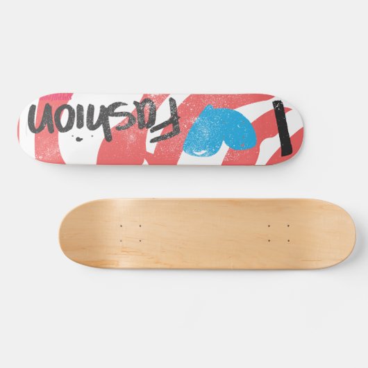 I Heart Mode Aqua Skateboard