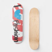 I Heart Mode Aqua Skateboard (Voorkant)