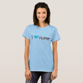 I Heart Mode Aqua T-shirt (Voorkant volledig)