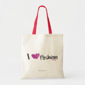 I Heart Mode Aqua Tote Bag (Voorkant)