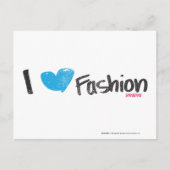 I Heart Mode Yellow Briefkaart (Voorkant)