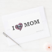 I Heart Mom Rechthoekige Sticker (Envelop)
