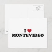 I Heart Montevideo Uruguay Briefkaart (Voorkant / Achterkant)