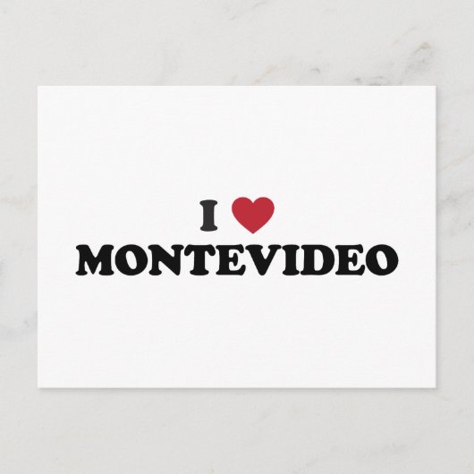 I Heart Montevideo Uruguay Briefkaart (Voorkant)