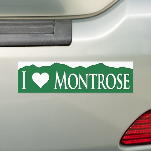 I<heart>Montrose Bumpersticker (Op auto)