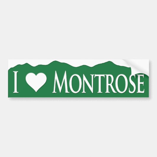 I<heart>Montrose Bumpersticker (Voorkant)