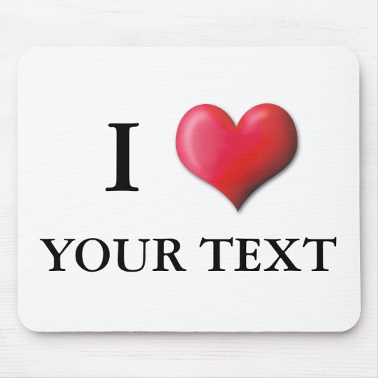  I Heart Mousepad 0001 Muismat (Voorkant)
