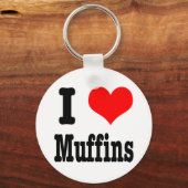 I HEART-muffins (LOVE) Sleutelhanger (Voorkant)