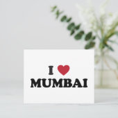 I Heart Mumbai India Briefkaart (Staand voorkant)