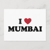 I Heart Mumbai India Briefkaart (Voorkant)