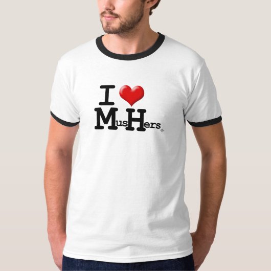 I Heart Mushers T-shirt (Voorkant)
