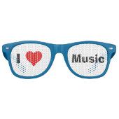I Heart Music Party Zonnebril (Voorkant)