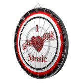 I Heart Music Regulation Dart Board Dartbord (Voorkant Rechts)