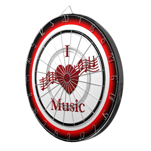 I Heart Music Regulation Dart Board Dartbord (Voorkant Rechts)