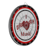 I Heart Music Regulation Dart Board Dartbord (Voorkant Links)